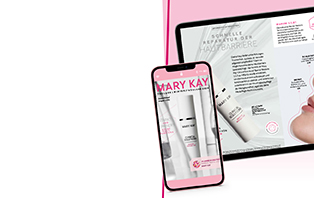 theLook von Mary Kay mit einee Abbildung im Handy.